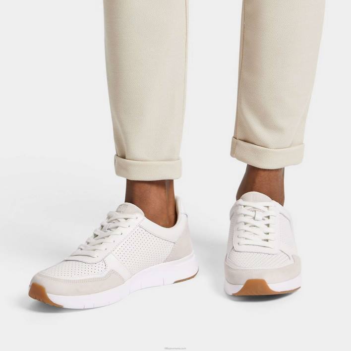 bărbați 8T84T347 alb urban pantofi sport anatomiflex din amestec de piele Fitflop