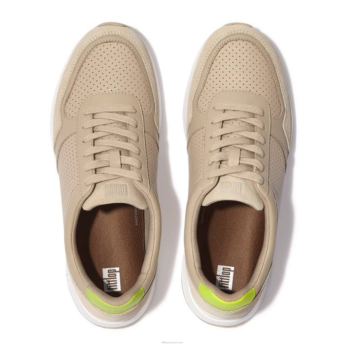 bărbați 8T84T349 bej piatra pantofi sport anatomiflex din amestec de piele Fitflop