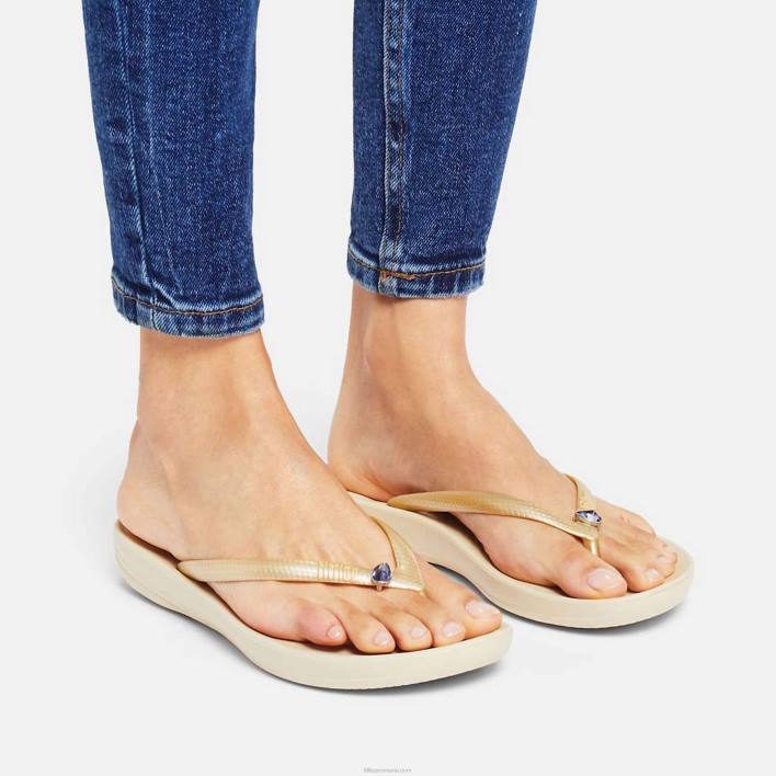 femei 8T84T29 lavandă Charms iqushion Charms cu lacrimi de cristal, pachet de 2 Fitflop