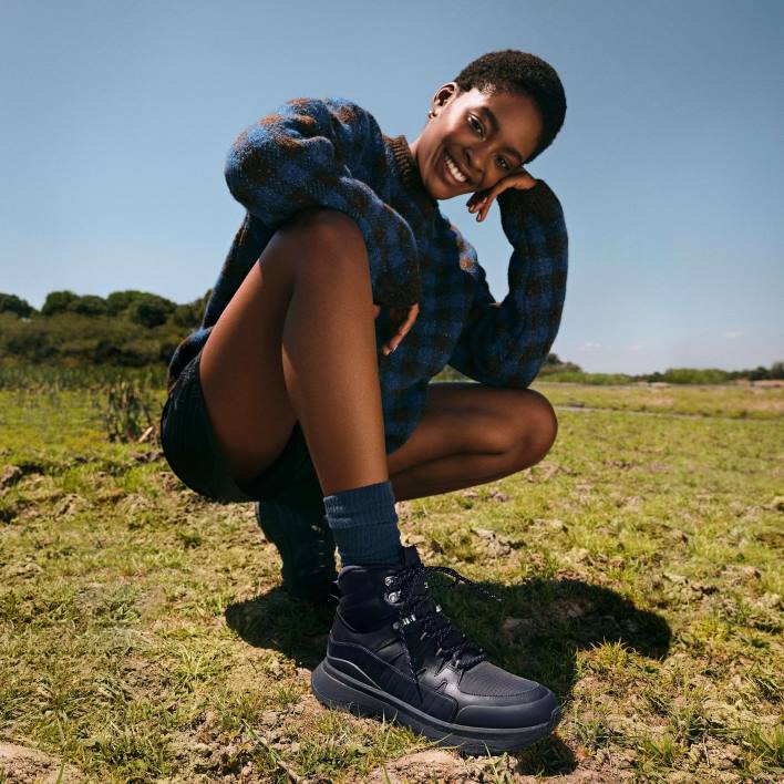 femei 8T84T298 toate marinele cizme de mers cu amestec de piele neo-d-hyker Fitflop