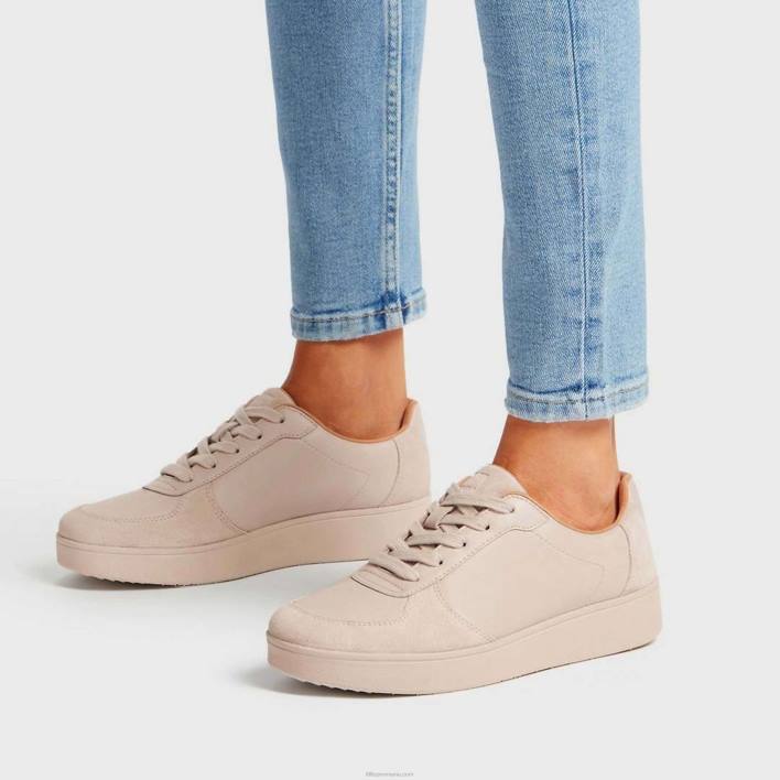 femei 8T84T220 bej piatra pantofi de sport din piele raliu/de piele de căprioară Fitflop