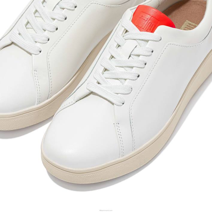 femei 8T84T229 alb/portocaliu pantofi rally neon-pop din piele Fitflop