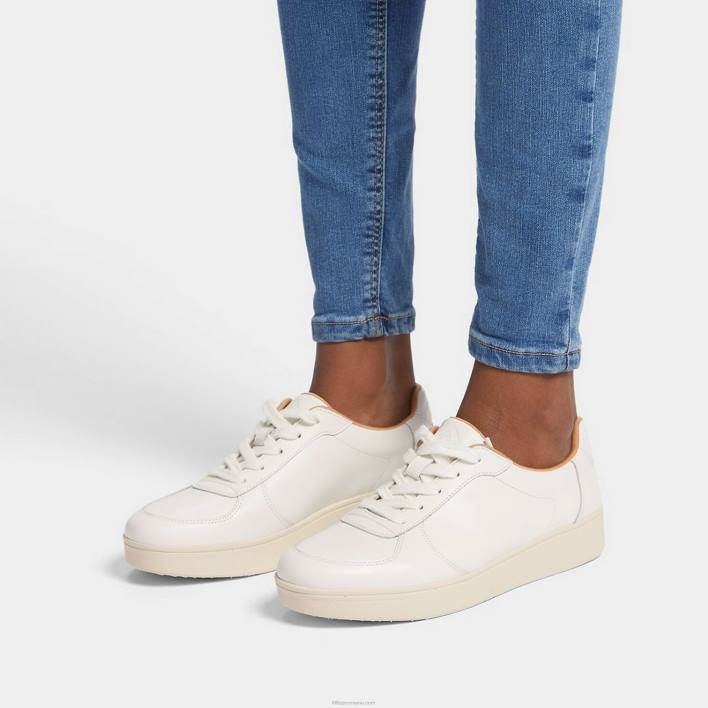 femei 8T84T237 alb urban pantofi de sport din piele de raliu Fitflop