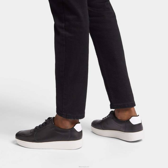 femei 8T84T239 negru pantofi de sport din piele de raliu Fitflop