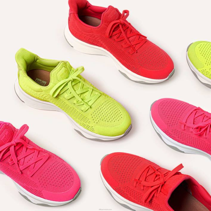 femei 8T84T241 roz pop Antrenori sport din tricot reflectorizant vitamin ffx neon Fitflop