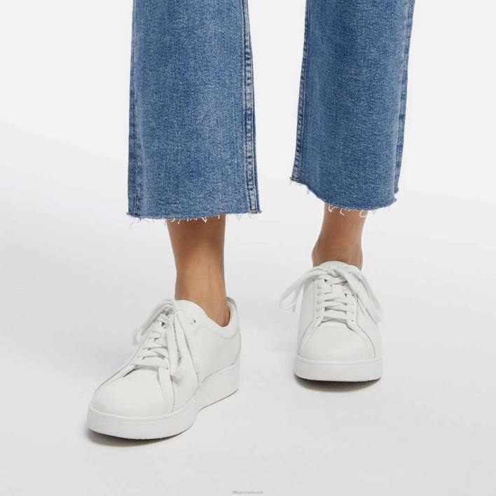 femei 8T84T247 alb urban pantofi sport din piele de raliu Fitflop