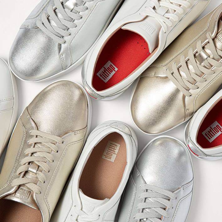 femei 8T84T247 alb urban pantofi sport din piele de raliu Fitflop