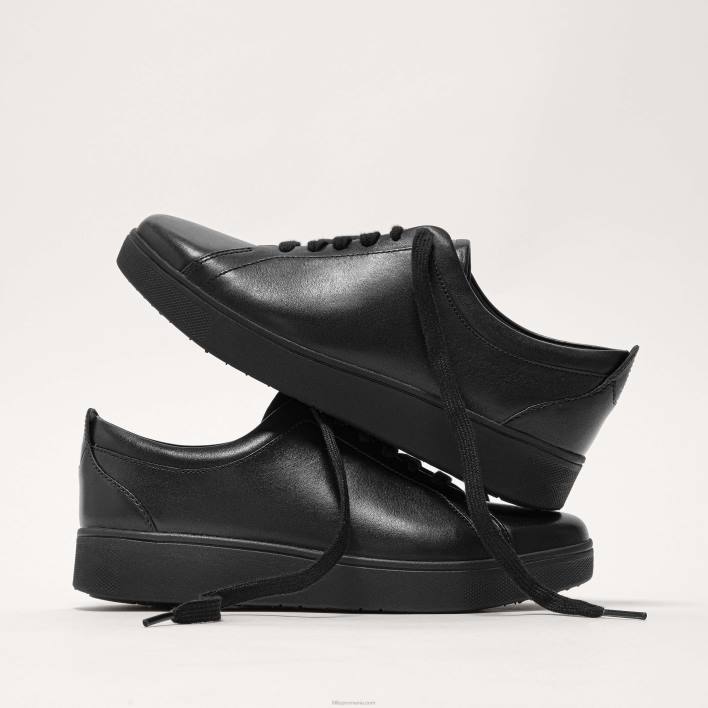 femei 8T84T248 tot negru pantofi sport din piele de raliu Fitflop