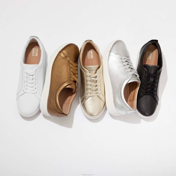 femei 8T84T249 negru pantofi sport din piele de raliu Fitflop