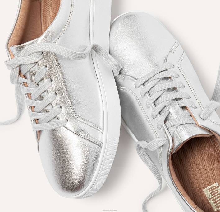 femei 8T84T250 argint pantofi sport din piele de raliu Fitflop