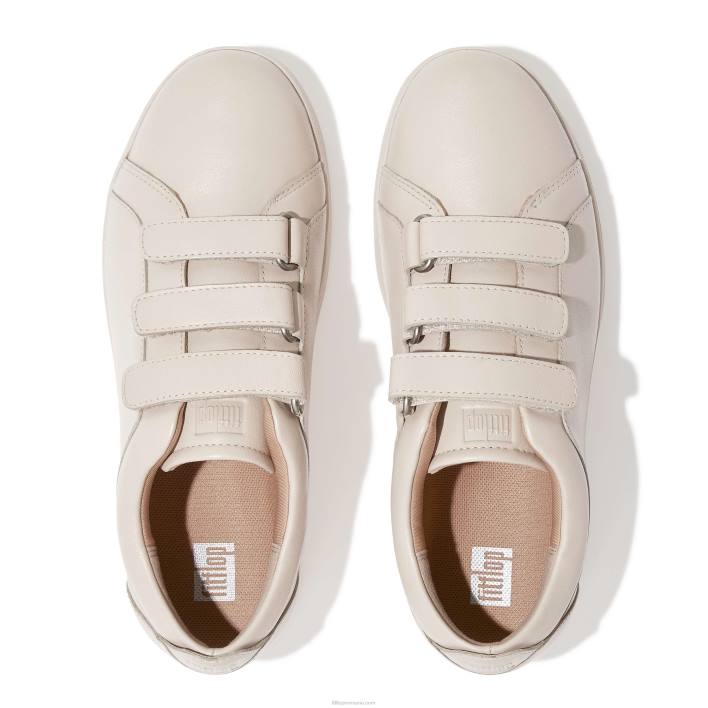 femei 8T84T262 bej piatra pantofi sport cu curele din piele de raliu Fitflop