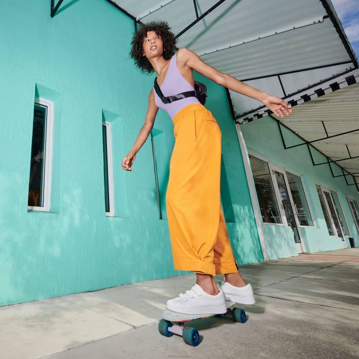 femei 8T84T263 alb urban pantofi sport din piele cu curele de raliu Fitflop