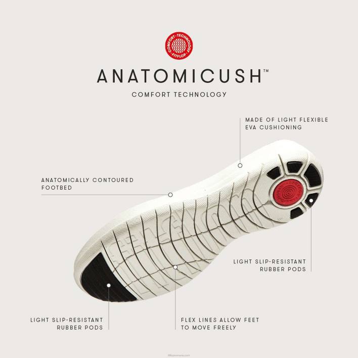 femei 8T84T281 negru Pantofi de antrenament skate cu slip-on din piele de raliu Fitflop