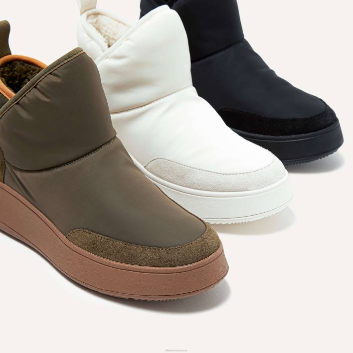 femei 8T84T283 tot negru f-mode e01 pantofi de antrenament cu formă plată, căptușiți cu polar bio Fitflop