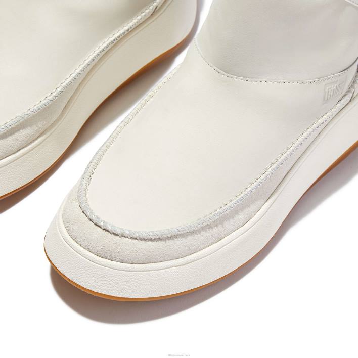 femei 8T84T296 cremă Pantofi de antrenament tip f-mode nubuck-mix cu formă plată Fitflop