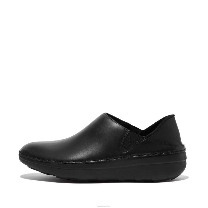femei 8T84T344 tot negru mocasini superloafer din piele Fitflop