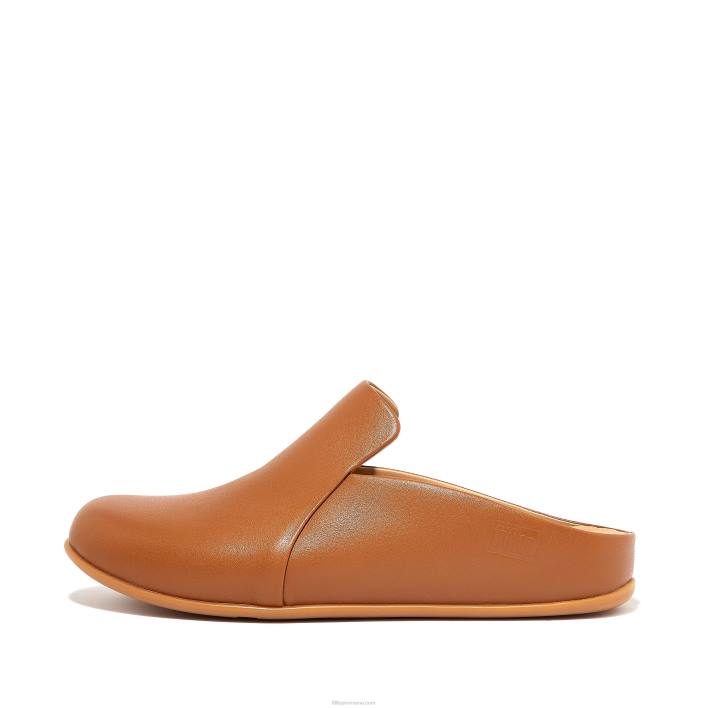 femei 8T84T327 bronz ușor papuci de piele chrissie ii haus Fitflop