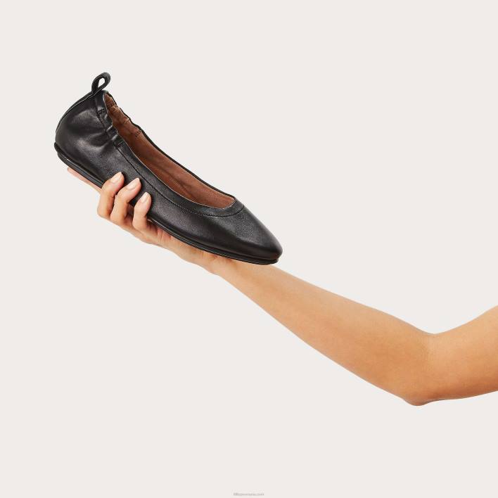 femei 8T84T285 negru balerini allegro din piele moale Fitflop