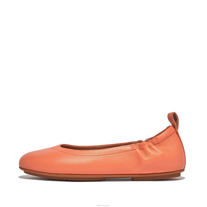 femei 8T84T286 coral de soare balerini allegro din piele moale Fitflop