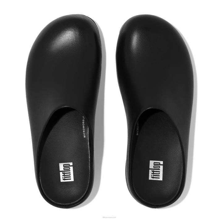 femei 8T84T329 negru saboți din piele shuv Fitflop