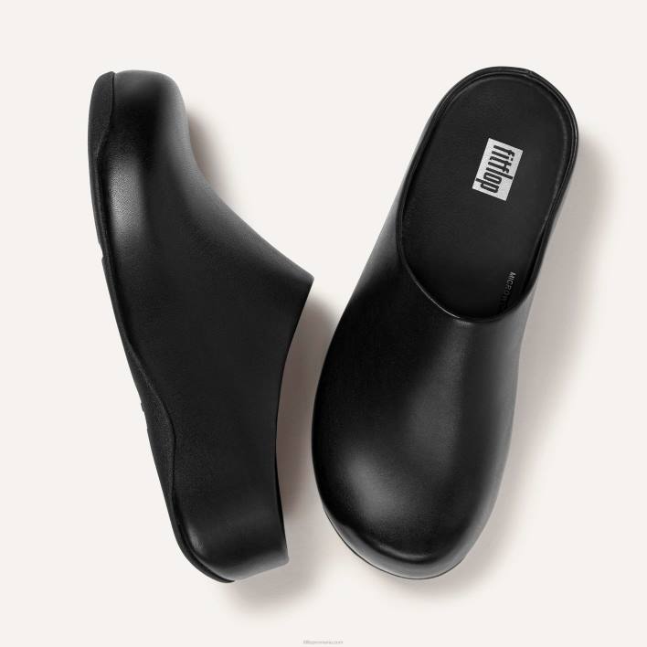 femei 8T84T329 negru saboți din piele shuv Fitflop
