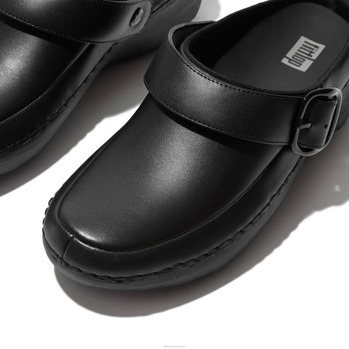 femei 8T84T338 negru saboți din piele gogh pro superlight Fitflop