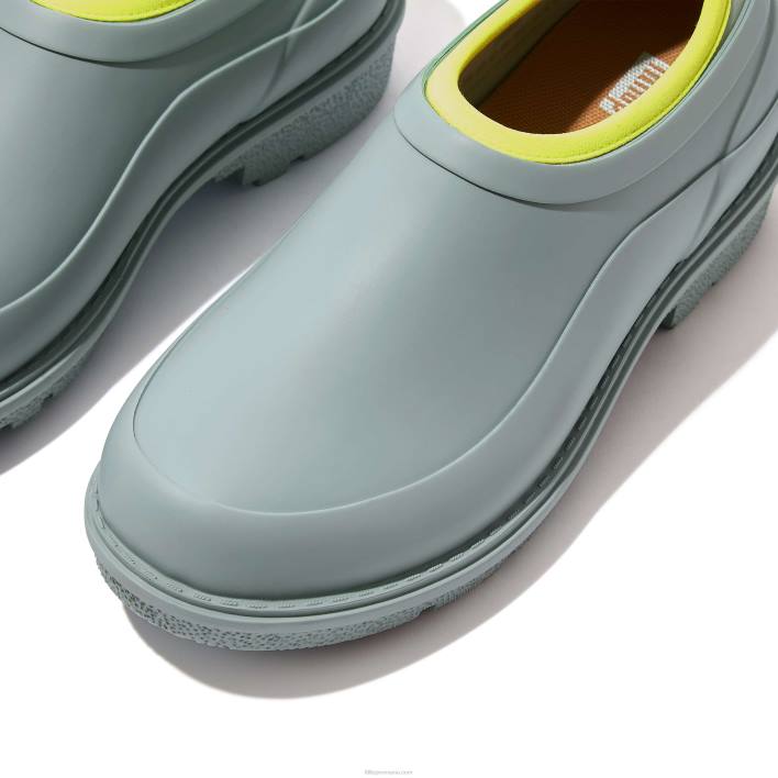 femei 8T84T342 albastru rece wonderclog neon-pop saboți impermeabili din cauciuc Fitflop