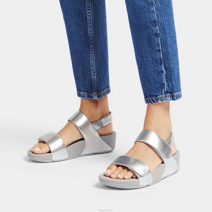 femei 8T84T54 argint sandale din piele reglabile lulu Fitflop