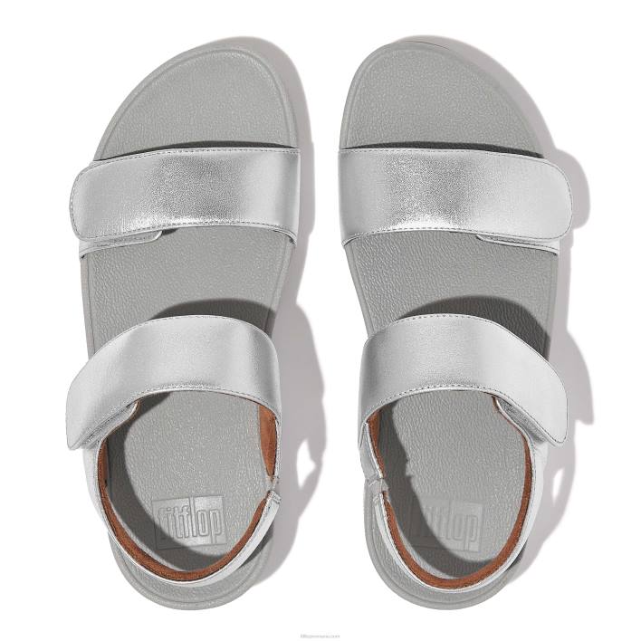 femei 8T84T54 argint sandale din piele reglabile lulu Fitflop