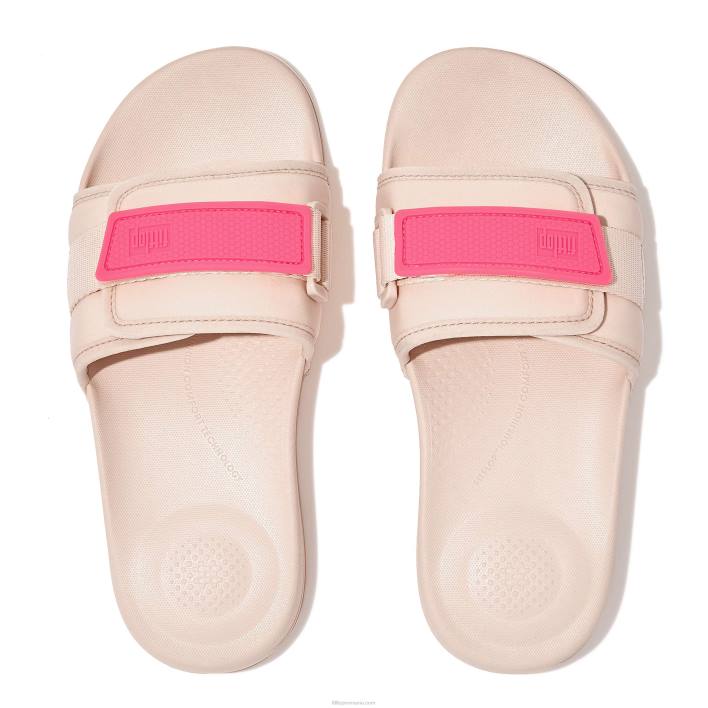 femei 8T84T109 trandafir/roz pop iqushion tobogane reglabile rezistente la apă Fitflop