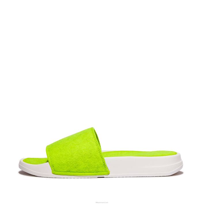 femei 8T84T176 galben electric iqushion e01 tobogane din pâslă neon Fitflop