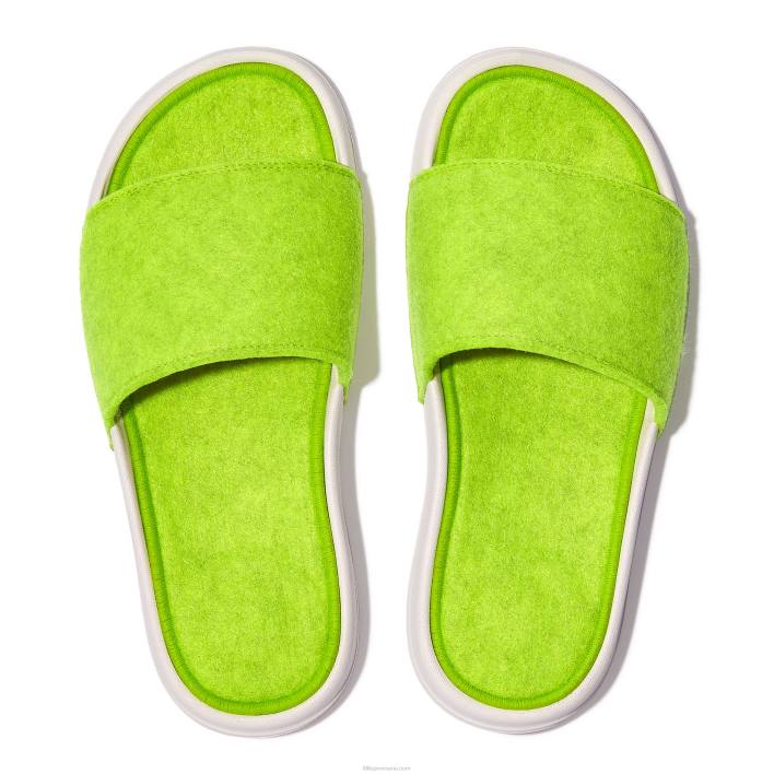 femei 8T84T176 galben electric iqushion e01 tobogane din pâslă neon Fitflop