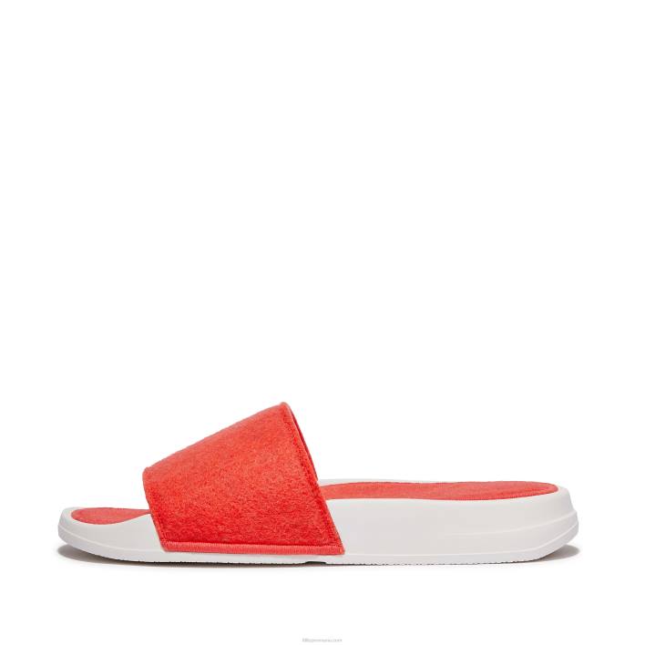 femei 8T84T177 portocaliu neon iqushion e01 tobogane din pâslă neon Fitflop