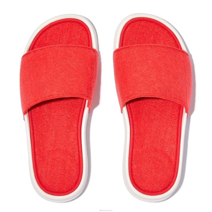femei 8T84T177 portocaliu neon iqushion e01 tobogane din pâslă neon Fitflop