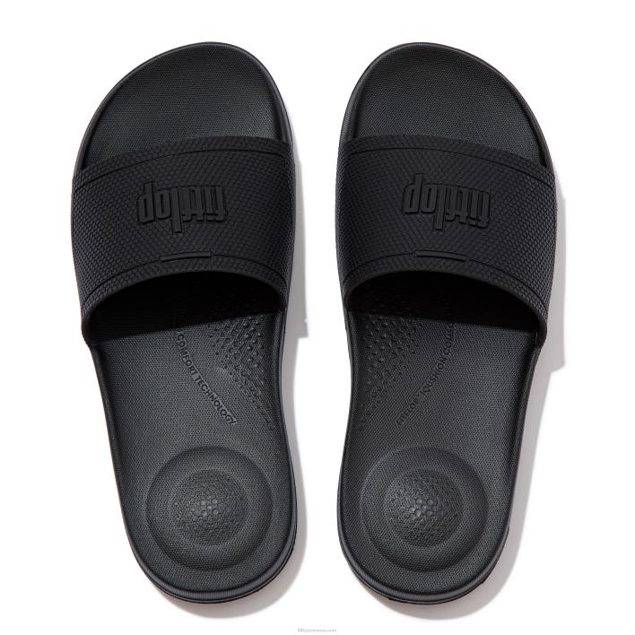 femei 8T84T179 tot negru tobogane de piscină iqushion Fitflop
