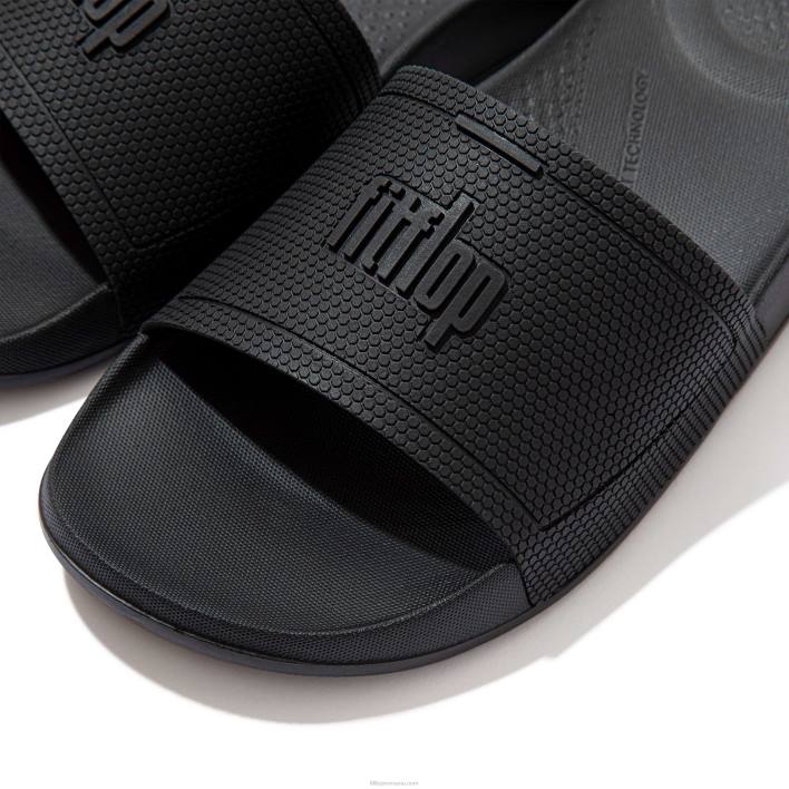 femei 8T84T179 tot negru tobogane de piscină iqushion Fitflop