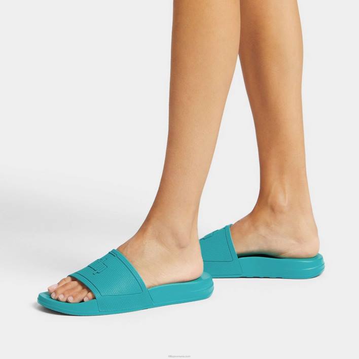 femei 8T84T181 albastru tahiti tobogane de piscină iqushion Fitflop