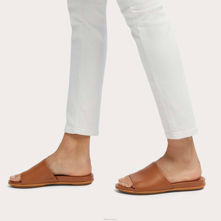 femei 8T84T195 bronz ușor diapozitive din piele gracie Fitflop