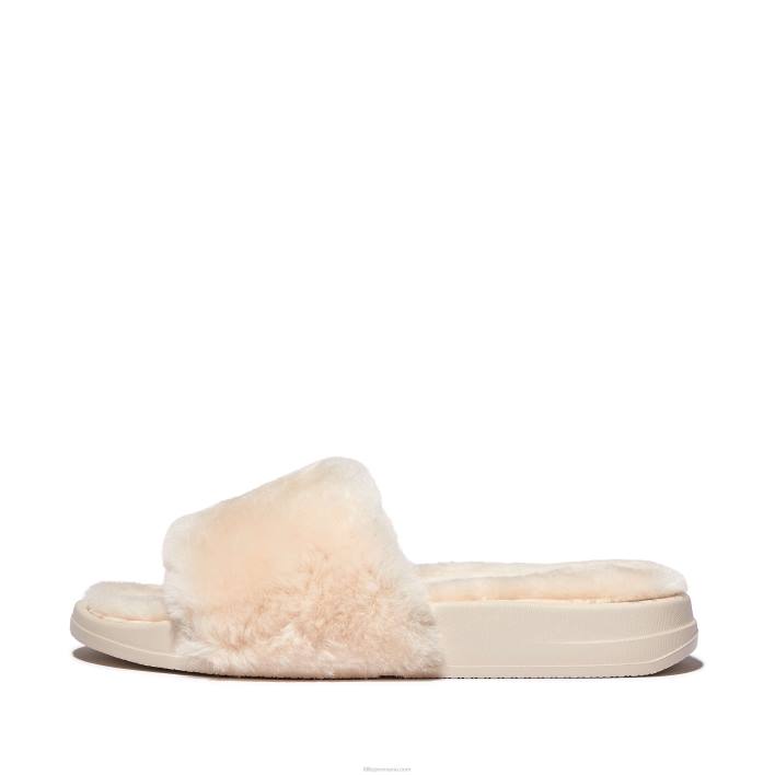 femei 8T84T197 fildeş tobogane din shearling iqushion Fitflop