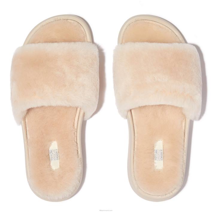 femei 8T84T197 fildeş tobogane din shearling iqushion Fitflop