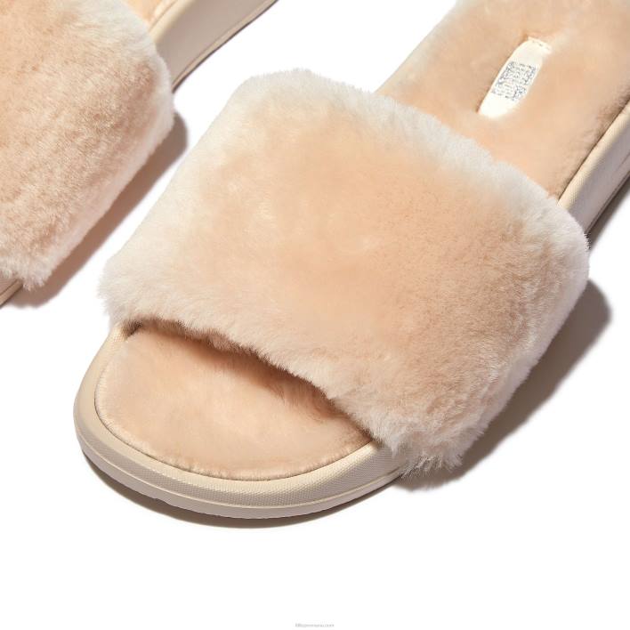 femei 8T84T197 fildeş tobogane din shearling iqushion Fitflop