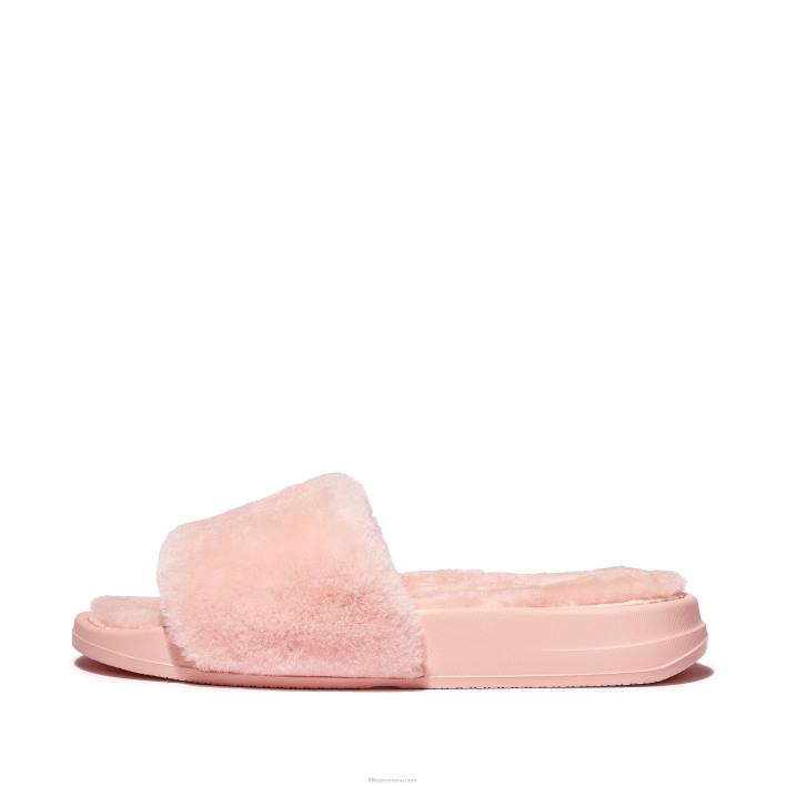 femei 8T84T198 sare roz tobogane din shearling iqushion Fitflop