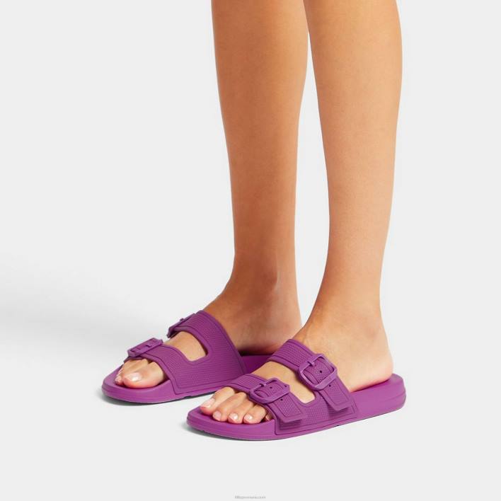 femei 8T84T91 miami violet glisiere cu cataramă iqushion cu două bare Fitflop