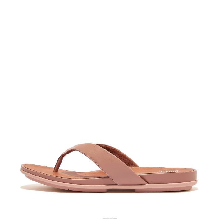 femei 8T84T10 roz moale flip flops din piele gracie Fitflop