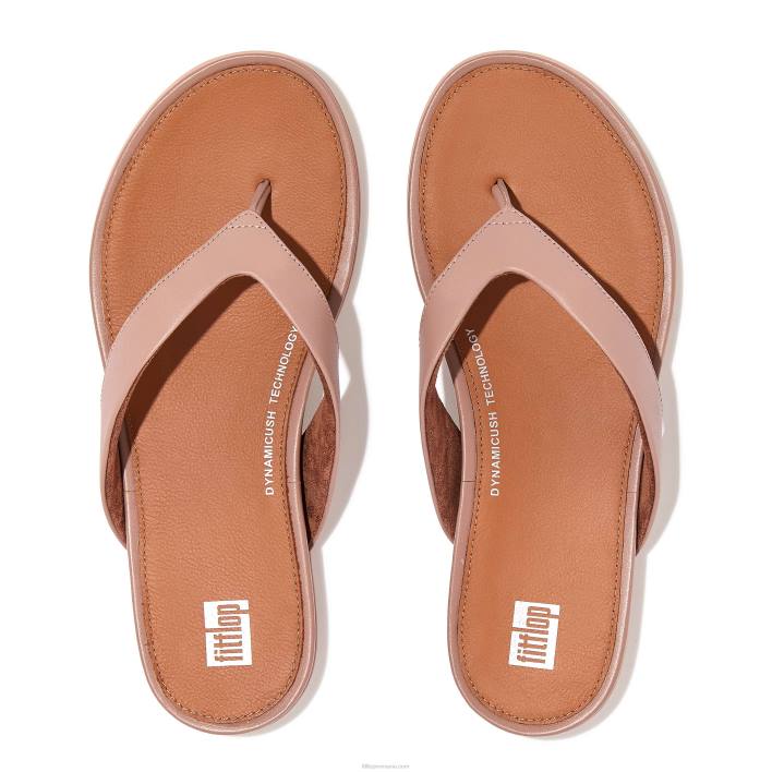 femei 8T84T10 roz moale flip flops din piele gracie Fitflop