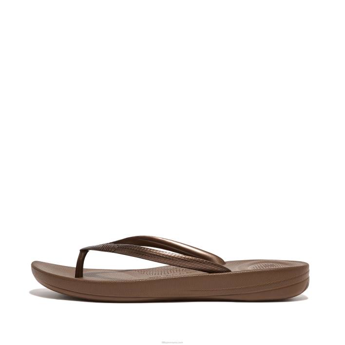 femei 8T84T24 bronz iqushion șlapi ergonomici Fitflop
