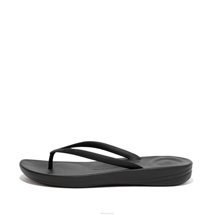 femei 8T84T25 tot negru iqushion șlapi ergonomici Fitflop