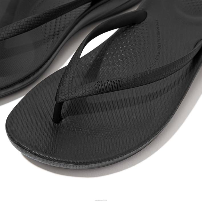 femei 8T84T25 tot negru iqushion șlapi ergonomici Fitflop