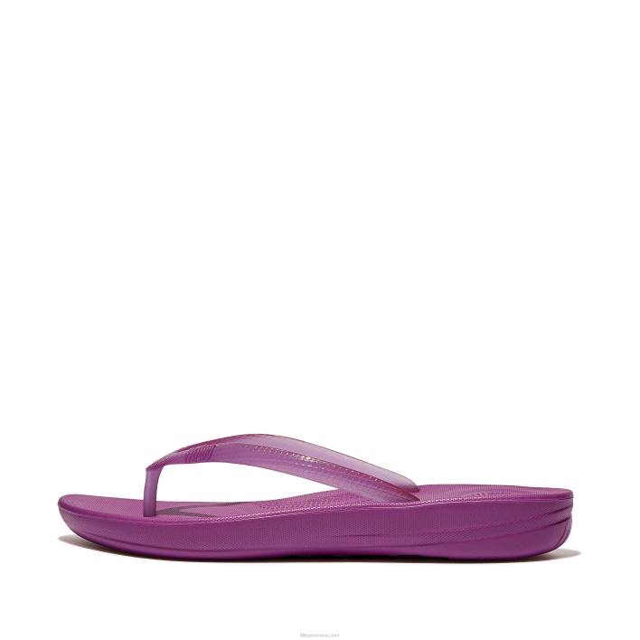 femei 8T84T35 miami violet iqushion șlapi transparente Fitflop