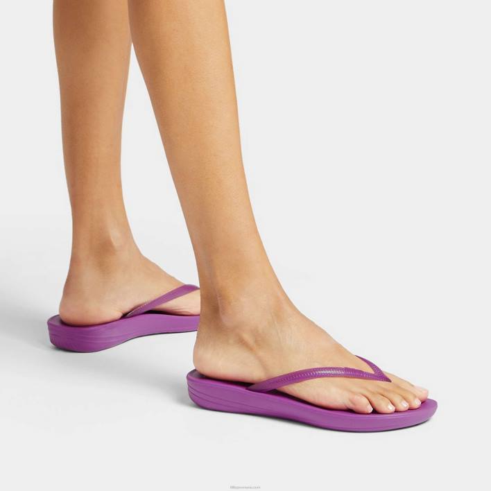 femei 8T84T35 miami violet iqushion șlapi transparente Fitflop